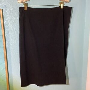 Josephine Studio Straight Black Lined Skirt SZ 10 Back Zipper